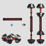 Adjustable Dumbbell Barbell Set Anti-Slip Weight Training