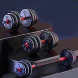 Adjustable Dumbbell Barbell Set Anti-Slip Weight Training