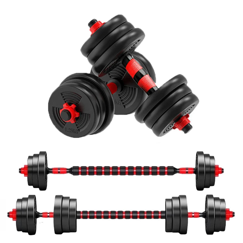 Adjustable Dumbbell Barbell Set Anti-Slip Weight Training