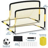 6x4FT Pop Up Soccer Goal Set Portable Training Net