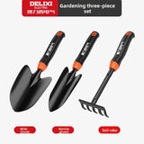 3-Piece Heavy Duty Steel Garden Tool Set
