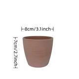 10pcs Egg Shape Terracotta Succulent Planter Pots Set