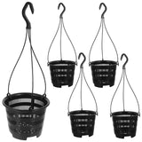 6Set Orchid Hanging Pots Outdoor Balcony Planter Baskets