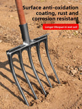 Four Tooth Soil Tilling Fork Heavy Duty Garden Tool