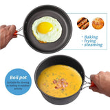 Camping Cooking Set Non-Stick Outdoor Cookware Kit