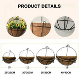 Coconut Palm Hanging Basket Succulent Flower Pot Decoration
