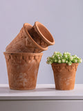 Retro Red Clay Terracotta Flower Pot Garden Planter