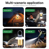 Rechargeable LED Camping Lantern Super Bright Outdoor Flashlight