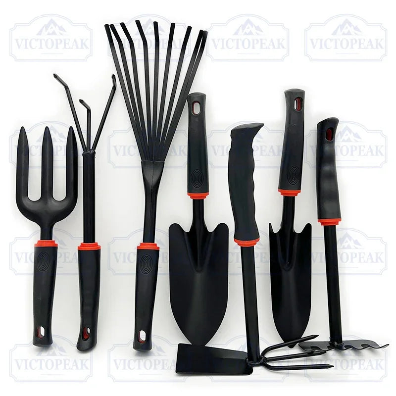 Household Garden Hand Tools Spade Rake Fork Hoe Set