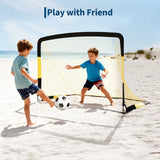 6x4FT Pop Up Soccer Goal Set Portable Training Net