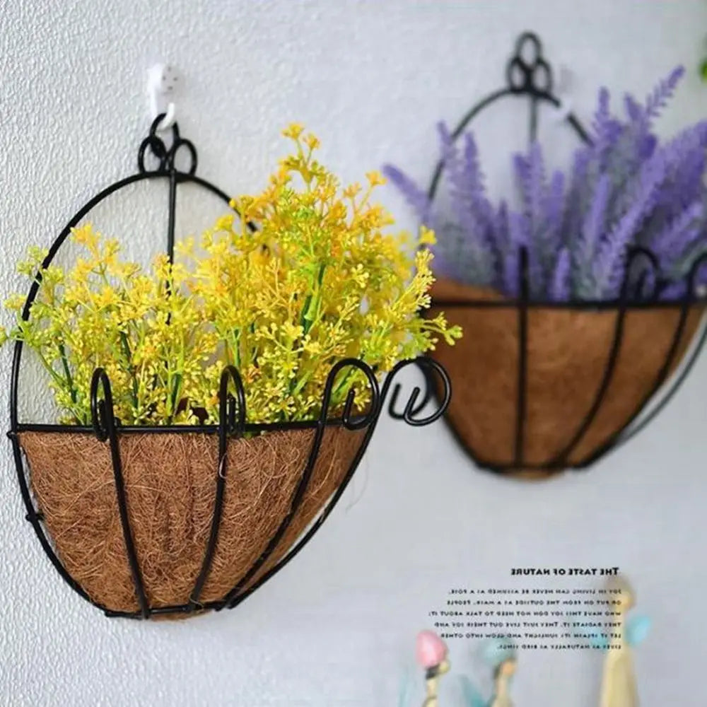 Coconut Palm Hanging Basket Succulent Flower Pot Decoration