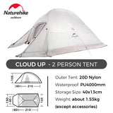 Cloud Up Ultralight Waterproof Camping Tent
