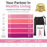 Resistance Bands Set Non-Slip Glute Workout Bands