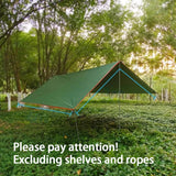 Ultralight Canvas Garden Canopy Outdoor Sunshade Shelter