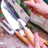 Stainless Steel Garden Tool Set Wooden Handle Trowel