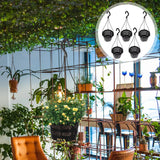 6Set Orchid Hanging Pots Outdoor Balcony Planter Baskets