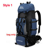 90L Waterproof Hiking Camping Trekking Backpack Rucksack