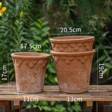 Retro Red Clay Terracotta Flower Pot Garden Planter