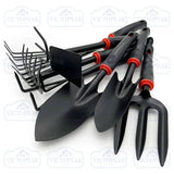 Household Garden Hand Tools Spade Rake Fork Hoe Set
