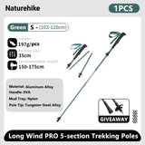 Ultralight Carbon Fiber Folding Trekking Poles