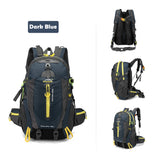 40L Water Resistant Hiking Travel Laptop Backpack