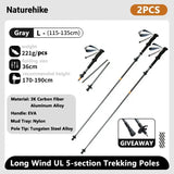 Ultralight Carbon Fiber Folding Trekking Poles