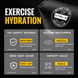 Folding Soft Flask Collapsible Water Bottle