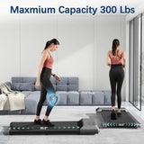 2.5HP 2-In-1 Folding Treadmill Walking Running Machine
