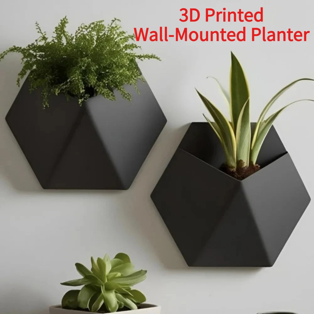 Geometric Hexagonal Wall Mounted Succulent Plant Pot Planter