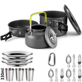 Camping Cooking Set Non-Stick Outdoor Cookware Kit