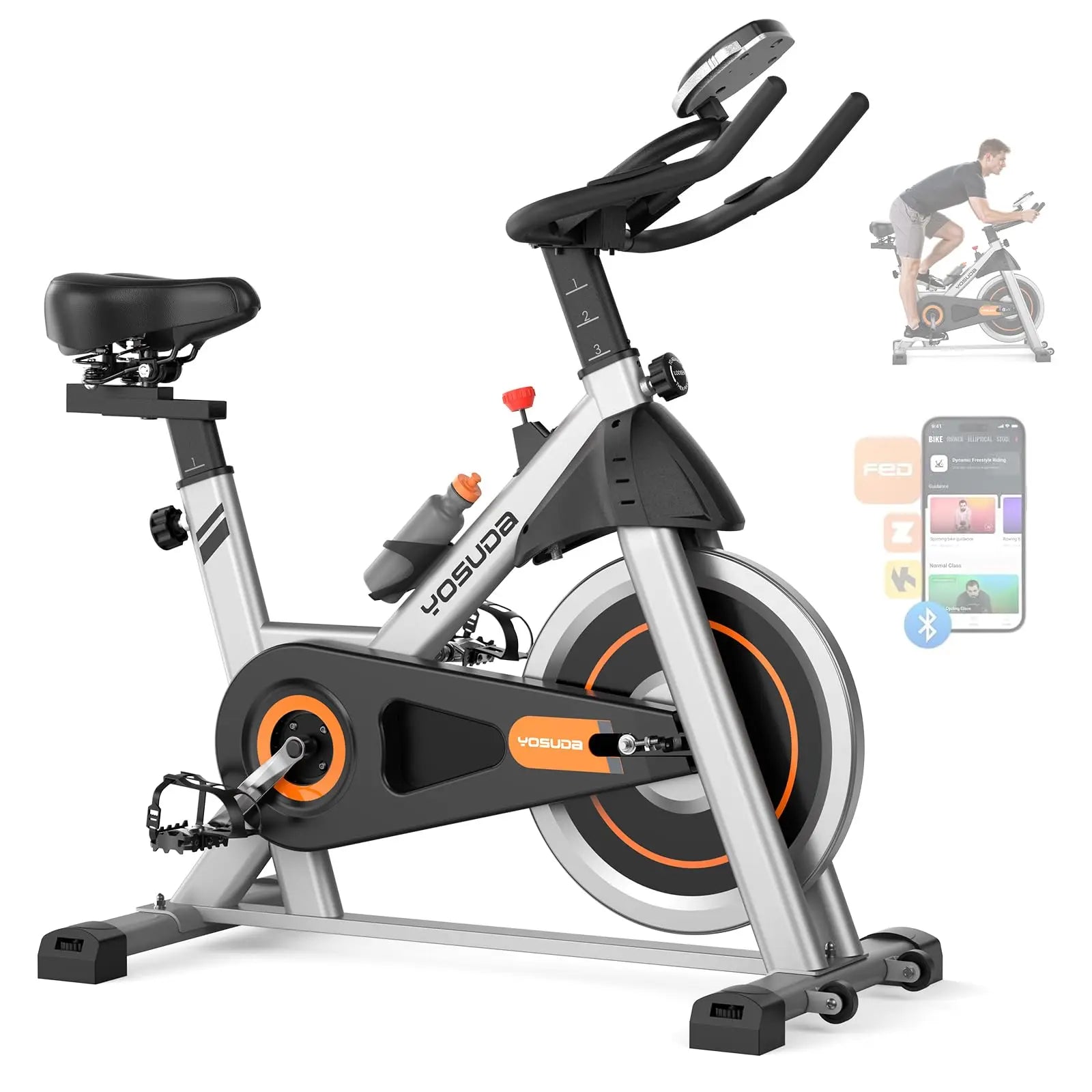 Magnetic Indoor Cycling Exercise Bike With App