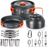 Camping Cooking Set Non-Stick Outdoor Cookware Kit