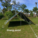 Ultralight Canvas Garden Canopy Outdoor Sunshade Shelter