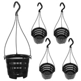6Set Orchid Hanging Pots Outdoor Balcony Planter Baskets