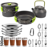 Camping Cooking Set Non-Stick Outdoor Cookware Kit