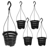 6Set Orchid Hanging Pots Outdoor Balcony Planter Baskets