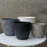 Frosted Stone Bonsai Flowerpot Large Capacity Plant Pot