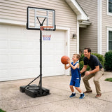 44-Inch Portable Adjustable Basketball Hoop Outdoor System