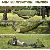 2-In-1 Ultralight Camping Hammock With Mosquito Net