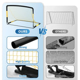 6x4FT Pop Up Soccer Goal Set Portable Training Net