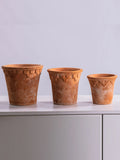 Retro Red Clay Terracotta Flower Pot Garden Planter