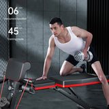 Foldable Adjustable Fitness Dumbbell Roman Chair Bench