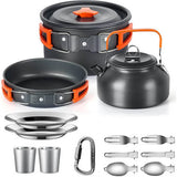 Camping Cooking Set Non-Stick Outdoor Cookware Kit