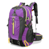 40L Water Resistant Hiking Travel Laptop Backpack