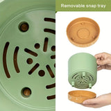4PCS Removable Bottom Round Breathable Flower Pots Set