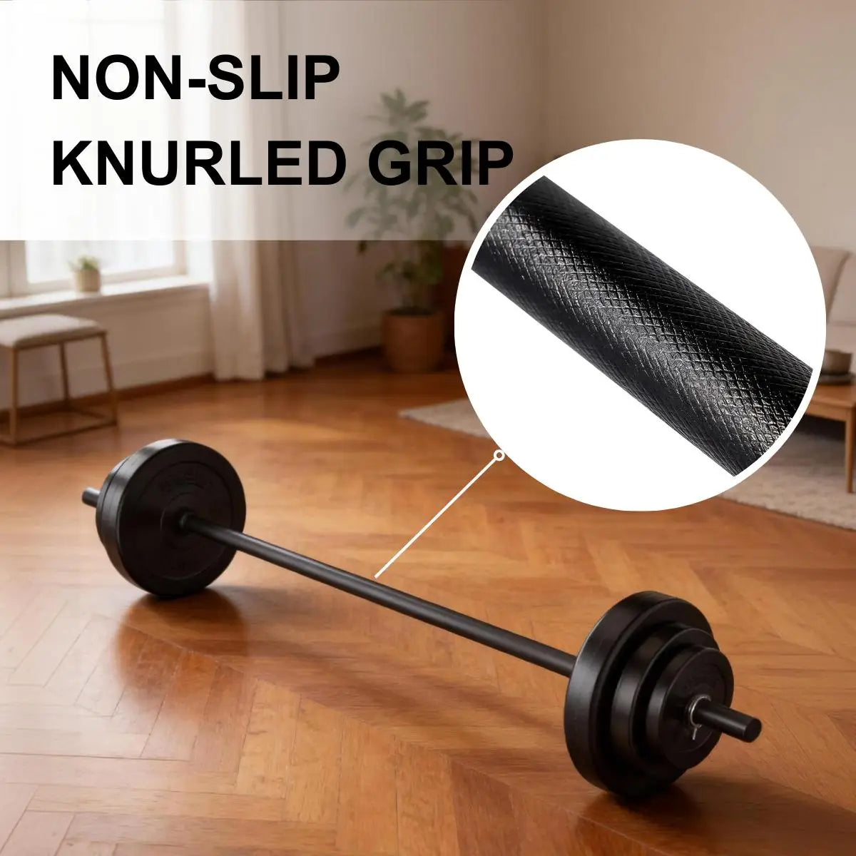 Adjustable Barbell Set 45LB Weight Training Kit