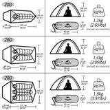 Cloud Up Ultralight Waterproof Camping Tent