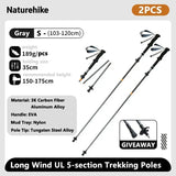 Ultralight Carbon Fiber Folding Trekking Poles
