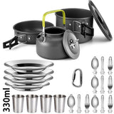 Camping Cooking Set Non-Stick Outdoor Cookware Kit
