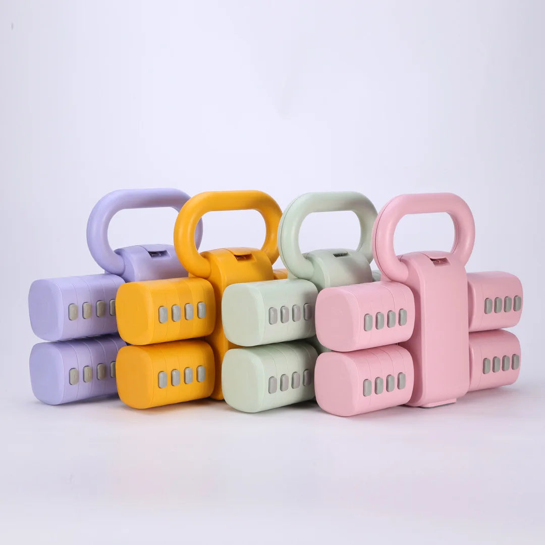 2-In-1 Adjustable Dumbbell Kettlebell Home Fitness Trainer